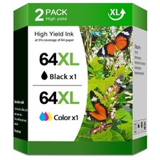 64XL Ink Cartridge for HP 64 XL ENVY 5542 6258 6255 7130 7132 7164 7830 7855 lot picture