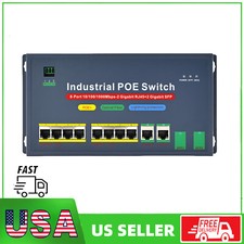 120w Industrial Gigabit PoE Switch 10Port Unmanaged Ethernet Switch+2 SFP Ports picture