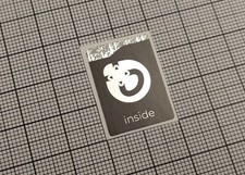5 x Black & Silver Bazzite Linux Inside Stickers For The Computer Case 18x25mm picture
