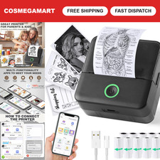 Mini Sticker Printer, Portable X6 Print Pod, 10 Rolls Thermal Paper, DIY Craftin picture