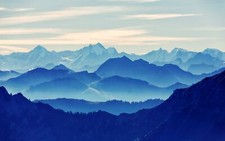 Landscape nature mountains mountain Custom Gaming Mat Desk picture
