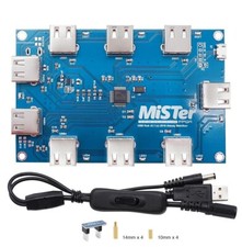 Mister FPGA 7 Port USB HUB V2.1 Kit With Splitter Power Switch Cable & Bridge picture