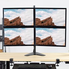 VIVO Quad Monitor Desk Stand Mount Free Standing Adjustable 4 Screens up to 30 picture