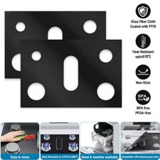 2pcs Gas Range Stove Top Burner Cover Protector Reusable Non-stick Liner Kitchen picture