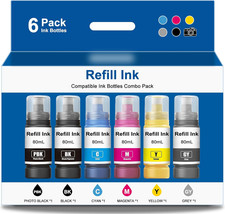 Ink Refill Bottles Replacement for ET-8500 ET-8550 ET8500 ET8550 8500 8550 Print picture