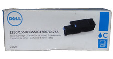 Genuine Dell C5GC3 Cyan Toner Cartridge for 1250/1350/C1760/C1765 1400 pages picture