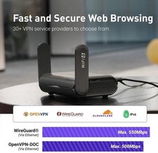 Portable Wi-Fi 6 Travel Router | Dual-Band, 1800 Mbps, VPN picture