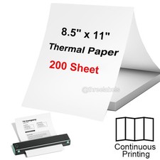 200 Sheets Thermal Printer Paper 8.5