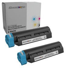 DI Comp 45807105 Toner for OKI Okidata B412 B432 B512 MB472 MB492 Black HY 2-PK picture