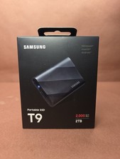 BRAND NEW SEALED Samsung T9 Portable 2TB 2000MB/s SSD - Black (MU-PG2T0B/AM) picture