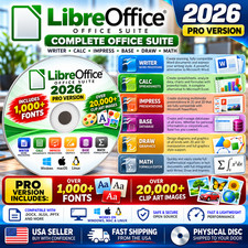LibreOffice Pro Software Suite for Windows Mac Linux Home Student Business 2026 picture