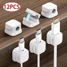 Magnetic Cable Clip Cable Holder Adhesive Wire Keeper Cord Cable Organizer for H picture