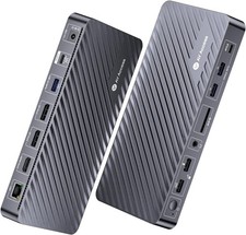 New - AV Access USB-C Docking Station for Laptop, 12-in-1 Design, 4K picture