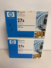 Lot of 2 Genuine HP 27X C4127X Black High Yield Toner LaserJet 4000 4050 picture