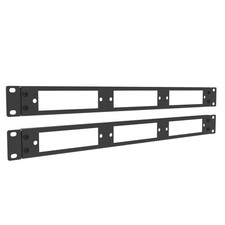 JINGCHENGMEI 2 Pack of 1U 19 inches Blank Fiber Patch Panel High, Black picture