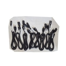 HP (QTY 8) 6 Feet IEC C13 to NEMA 5-15P AC Computer Power Cords 8121-0740 picture