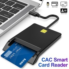 USB C Smart Card Reader, DOD Military CAC Common Access-Bank Card-ID for Windows picture