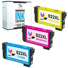 CMYi 3-Pack Compatible 822XL Color Ink Cartridge for Epson WorkForce Pro WF-3823 picture