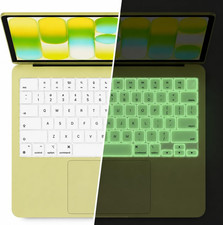 Glow in the Dark Keyboard Cover Skin for Macbook Neo 13 Inches A18 Pro | Lighted picture