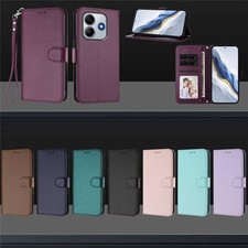 Leather Wallet Cover Case For Infinix Hot 12 40 Smart Tecno Camon 50 Spark Pova picture