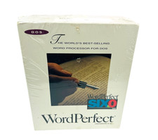 WordPerfect Word Perfect 6.0  Software for MS-DOS New in SEALED Box picture