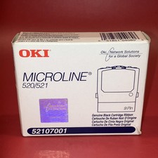 NEW Genuine OKI OKIDATA 52107001 MICROLINE 520/521 BLACK Cartridge Ribbon picture