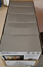 5 x Mediasynk  2 Gang Wall Plate Low Voltage with electrical box for media White picture