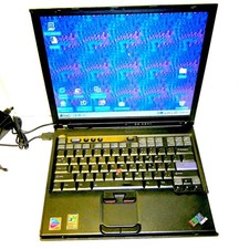 IBM ThinkPad T41 Windows 98SE 80GB HD/512MB RAM/1.4  — Radeon 32 Bit + Charger picture