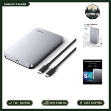 Portable USB-C Hard Drive Enclosure for 2.5-Inch SSDs/HDDs, Tool-Free Setup picture