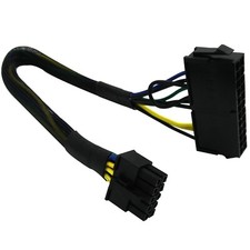 COMeap 24 Pin to 10 Pin ATX PSU Main Power Adapter Braided Sleeved Cable for ... picture