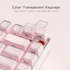 113 Key Jelly Keycaps Ice Crystal Translucent OEM Cherry MX Mechanical AU picture