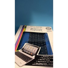 Digital Gadgets Ultra Thin Bluetooth Keyboard Dock, Black/Silver picture