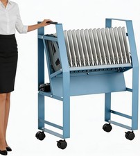 16 32 Device Laptop Charging Cart Station for Chromebook Classroom with Wheels picture