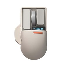 LOFREE Touch PBT Wireless Mouse Block Retro Light Gray Rechargeable/USB Receiver picture