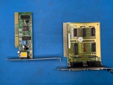 Lot of 2 Vintage ISA Expansion Cards Game Card & Unknown Adapter RE picture