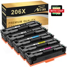 Toner Compatible For HP 206A W2110A 206X W2110X MFP M283fdw Pro M255dw M282 Lot picture