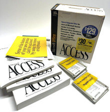 VINTAGE 1994 NOS Microsoft Office Access Version 2.0 Database Management System picture