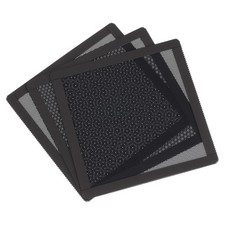 3PCS PC Dust Filter 140x140mm Magnetic Frame PVC Computer Cooler Mesh Black picture