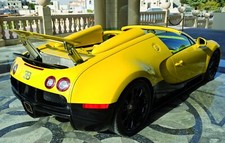 Cars bugatti veyron supercar exotic vehicles auto yellow Desk Mat Stitched picture