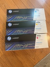 ✨ Genuine HP 410A CF413/12/11A Magenta Cyan Yellow Toner New Sealed 3 Pack picture