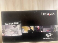 GENUINE LEXMARK C734A4KG BLACK TONER C734 C736 X734 X736 X738, SAMS AS C734A1KG picture