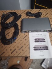 Terived 2 Port DP USB 3.0 Automatic KVM Switch Two Computers 1 DisplayPort Mo... picture