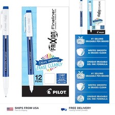 PILOT FriXion Erasable Pens, Fine Point 0.7mm, Blue Ink, 12-Pack picture