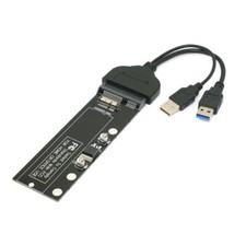 Jimier USB3.0 to 12+6Pin SSD HDD - SATA 22Pin Hard  Drive for Macbook Air A1369 picture