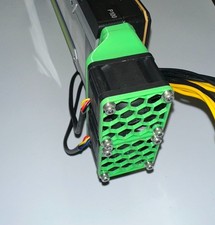 SHORT NVIDIA P100 P40 V100 COOLING FAN SHROUD W/ POWERFUL DUAL 4-PIN FANS, READ picture