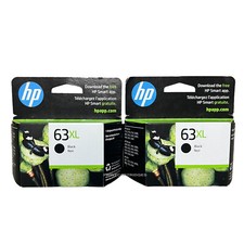 2pcs HP 63XL Black Genuine Ink Cartridges In Retail Box 10-2027 picture