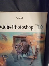 ADOBE PHOTOSHOP  3.0 vintage ORIGINAL Set (2) Manual. User/Tutorial 94'  MAC picture