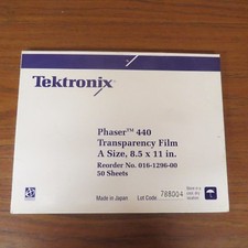+ TEKTRONIX PHASER 440 TRANSPARENCY FILM A SIZE, 016-1296-00 picture