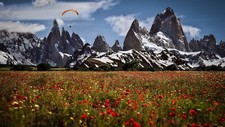 Landscape nature flowers mountains Custom Gaming Mat Desk picture