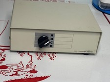 Vintage 4-Way DB25 Data Transfer Switch Box A/B/C/D Parallel Printer Manual picture